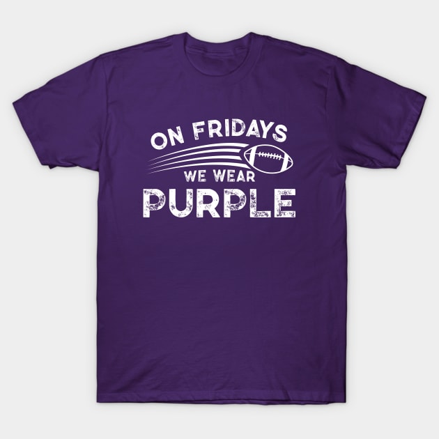 On Fridays We Wear Purple // Vintage School Spirit // Go Purple T-Shirt by SLAG_Creative